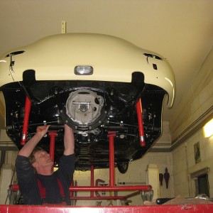 Endmontage des Fahrzeuges.
